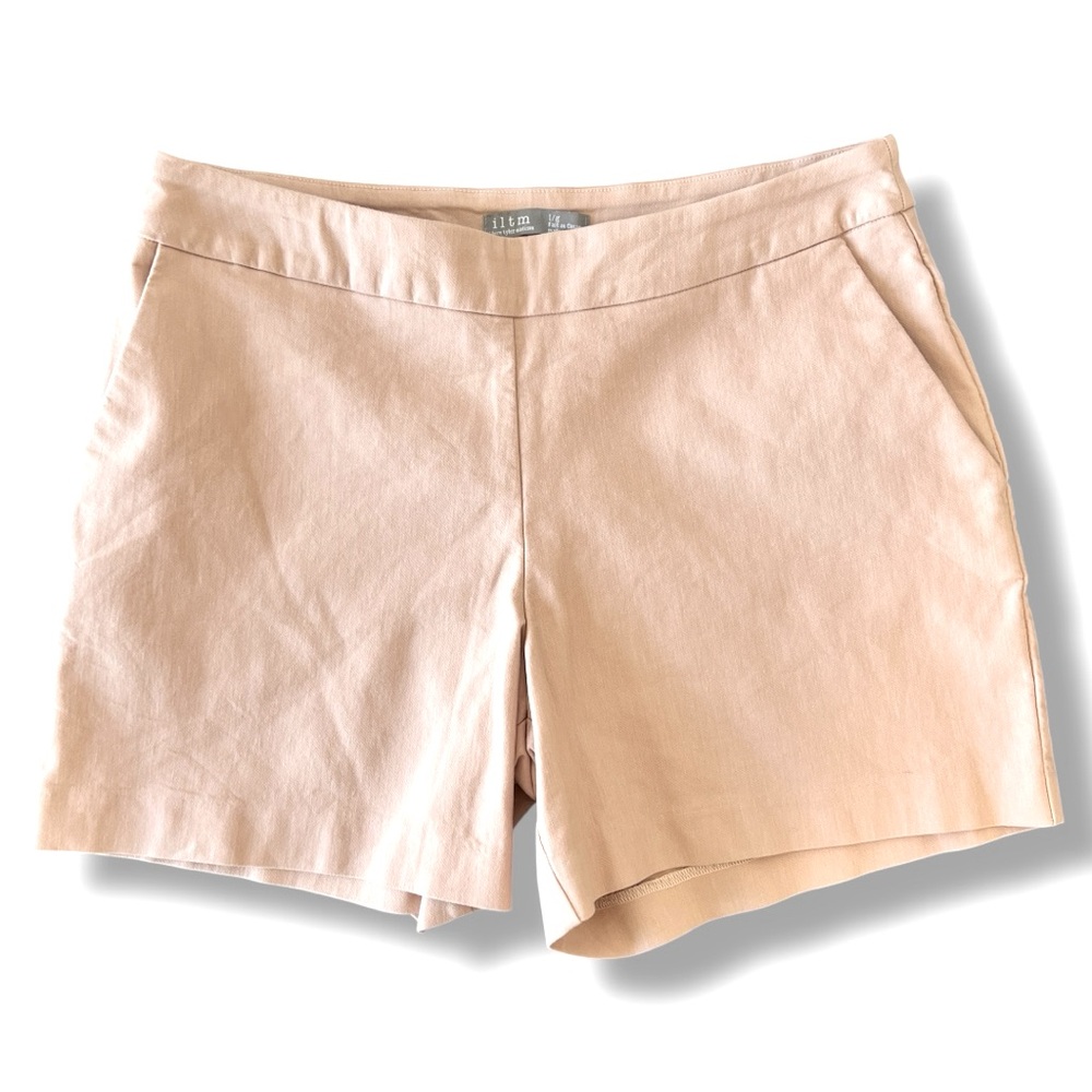 I Love Tyler Madison ILTM Stretch Shorts Pink Blush‎ Cotton Blend Pull-On Size L